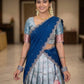 Royal Blue Traditional Half Saree