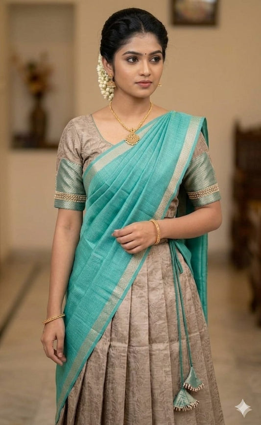 Wedding Wear Designer Half Saree