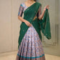Trendy Ethnic Half Saree with Rich Border