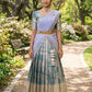 Stylish Pastel Half Saree for Engagement & Party Wear