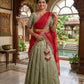 Traditional Embroidered Half Saree for Women