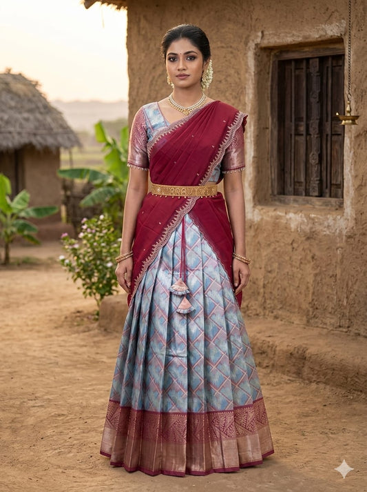 Royal Festive Designer Half Saree