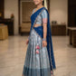Royal Blue Traditional Half Saree