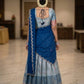 Royal Blue Traditional Half Saree