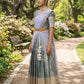 Stylish Pastel Half Saree for Engagement & Party Wear