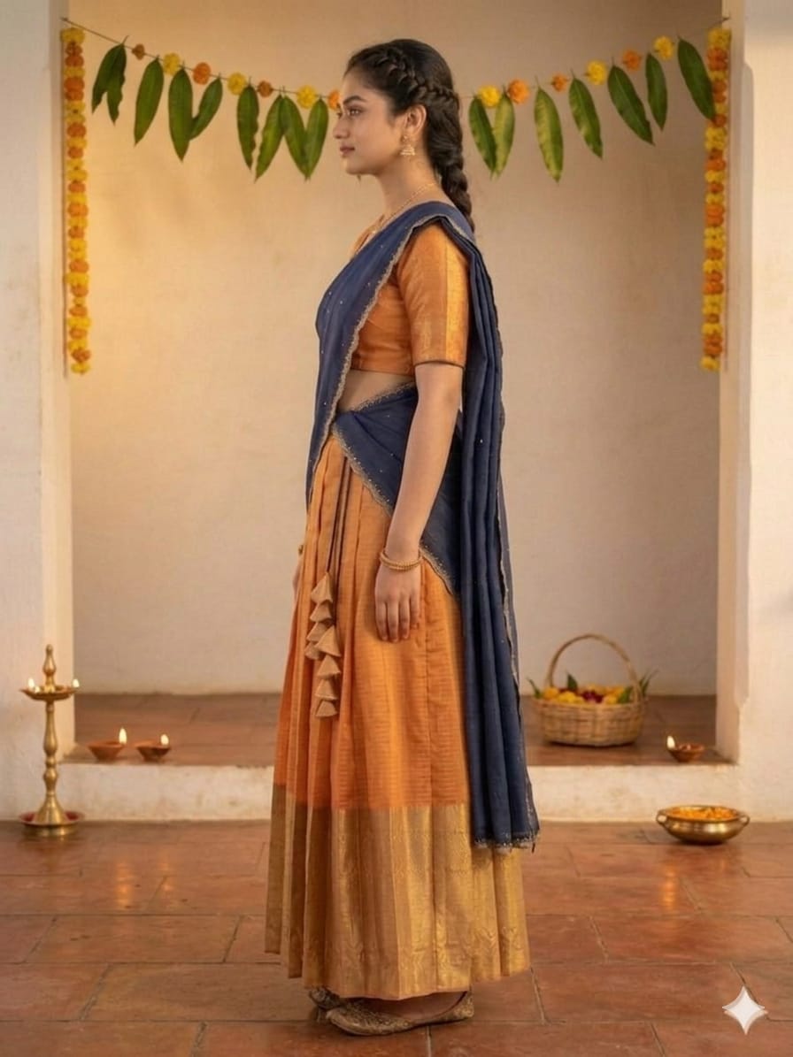 Traditional Festive Half Saree