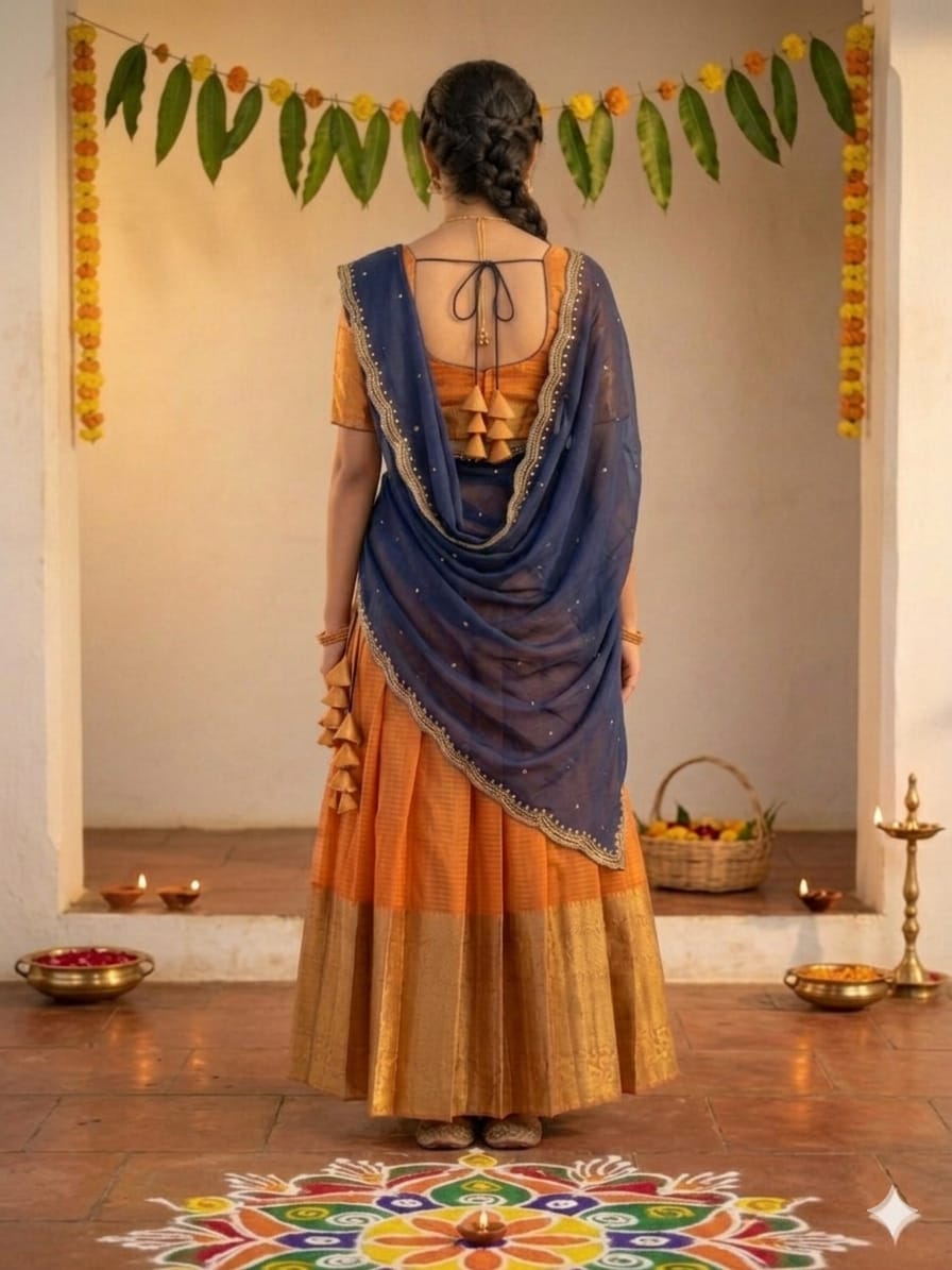 Traditional Festive Half Saree
