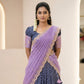 Festive Wear Silk Blend Half Saree for Girls