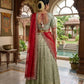 Traditional Embroidered Half Saree for Women