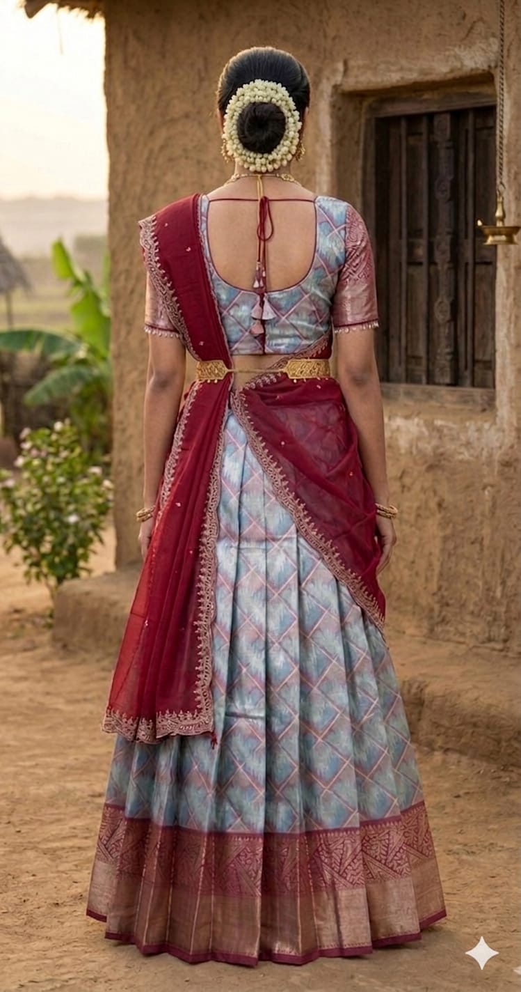 Royal Festive Designer Half Saree